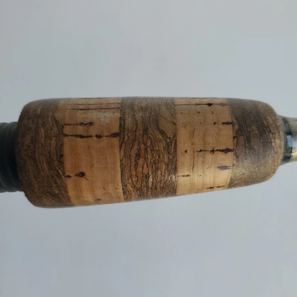 VTG Lyle Bamboo Fishing Rod 5'5in 67in Tigerwood handle Green Angler Light 1pc